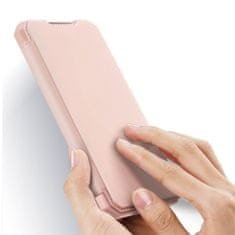 Dux Ducis Skin X knížkové kožené pouzdro na Samsung Galaxy S21 5G, růžové
