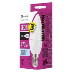 Emos LED žárovka LED žárovka Classic Candle 6W E14 studená bílá