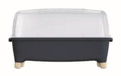 Prosperplast Sadbovač RESPANA PLANTER WOOD low set antracit 78 cm PRISEW780-S433