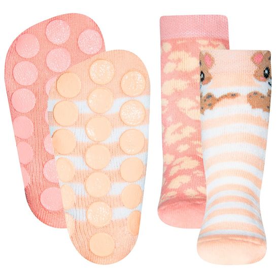 EWERS 2pack dívčích protiskluzových ponožek s ABS 225061