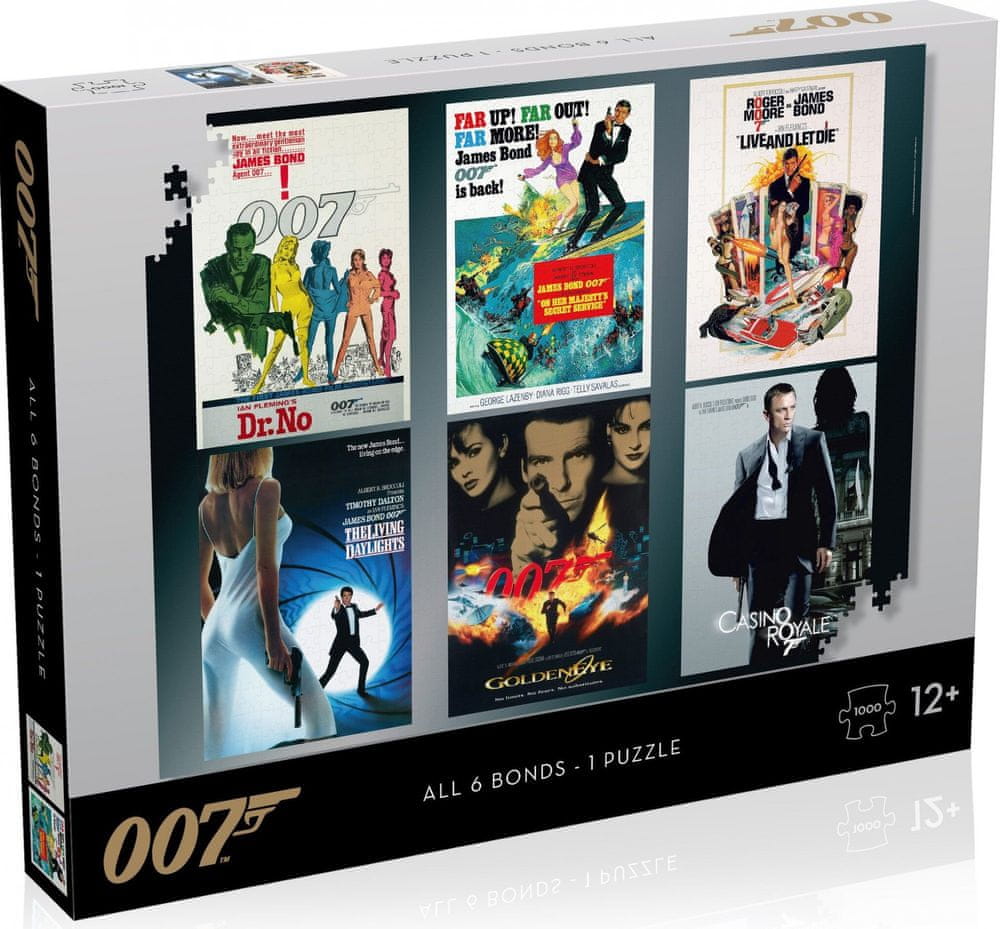 Winning Moves Puzzle James Bond 007 Actor debut 1000 dílků