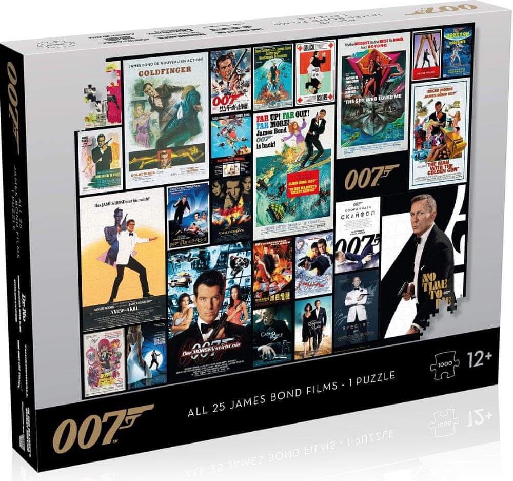 Levně Winning Moves Puzzle James Bond 007 Movie poster 1000 dílků