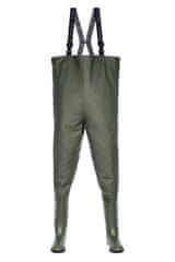3Kamido Pánské brodící kalhoty CLASSIC, Rybářské kalhoty do hrudníku, k dispozici ve dvou barvách, Zelená (olivová), Zelená 43