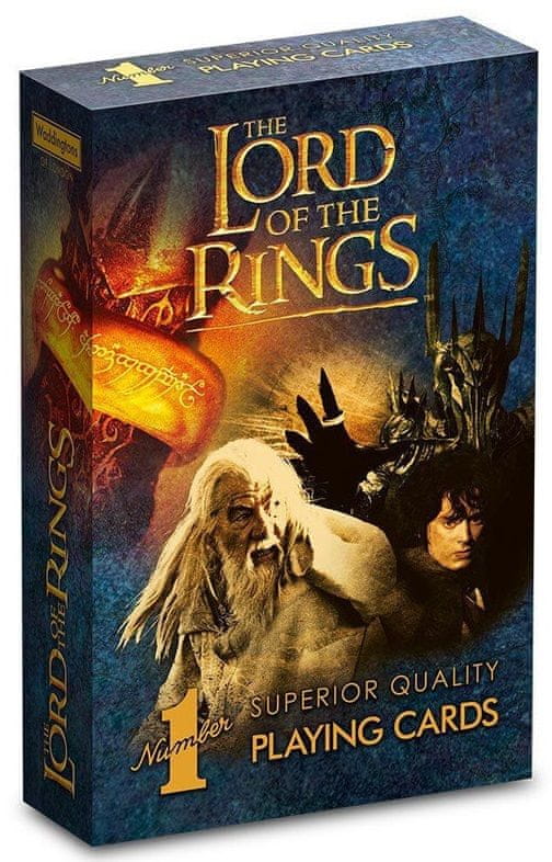 Levně Winning Moves Waddingtons Hrací karty: No. 1 The Lord of the Rings
