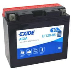 Exide | Motobaterie EXIDE ET12B-BS 12V 10Ah 160A