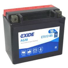 | Motobaterie EXIDE ETX12-BS 12V 10Ah 150A