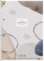 SHKOLYARYK Spirálový sešit "Office collection", mix motivů, linkovaný, A4+, 80 listů A4-080-6507L