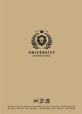 SHKOLYARYK Sešit "University International", mix motivů, linkovaný, A5, 48 listů A5-048-5210L