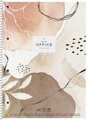 SHKOLYARYK Spirálový sešit "Office collection", mix motivů, čtverečkovaný, A4+, 80 listů, A4-080-650