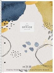 SHKOLYARYK Spirálový sešit "Office collection", mix motivů, čtverečkovaný, A4+, 80 listů, A4-080-650