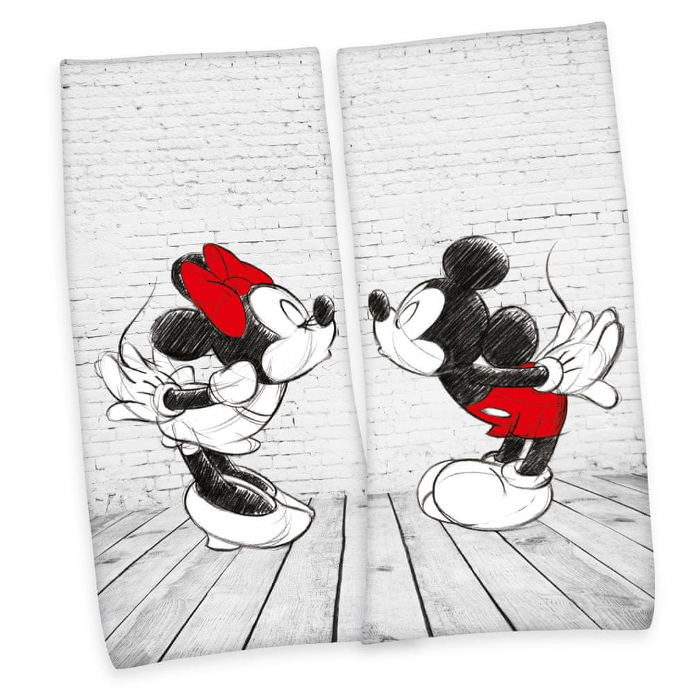 Herding Sada 2 ks osušek Mickey a Minnie 80x180 cm