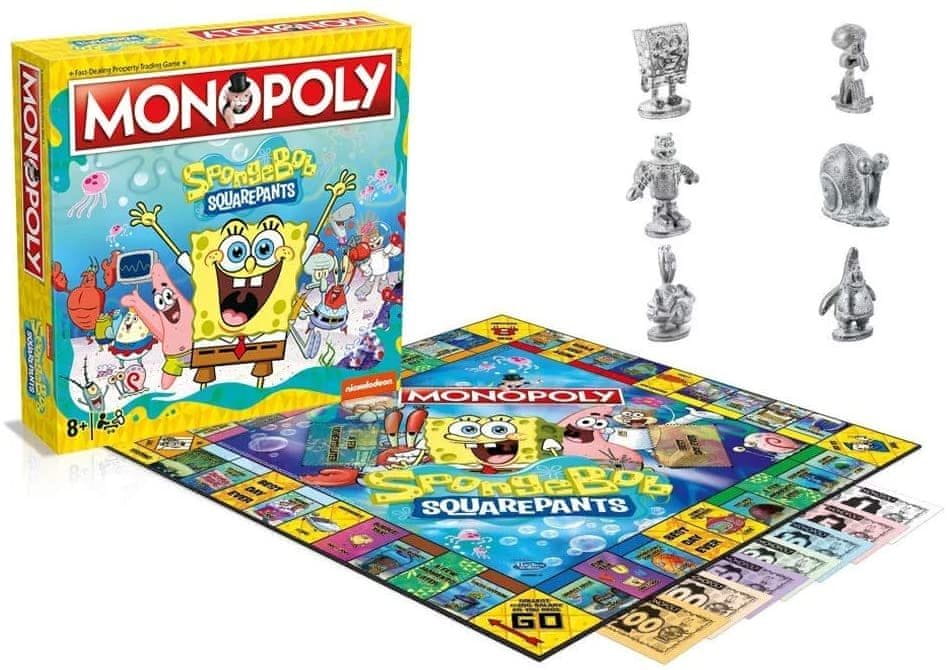 Levně Winning Moves Monopoly Spongebob Squarepants Anglická verze