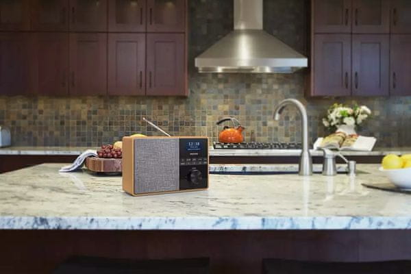 sodoben brezžični radio philips tar5505 dab fm radio bluetooth tehnologija timer kuhinja čisti zvok 5 watt moč skupno napajanje lcd zaslon