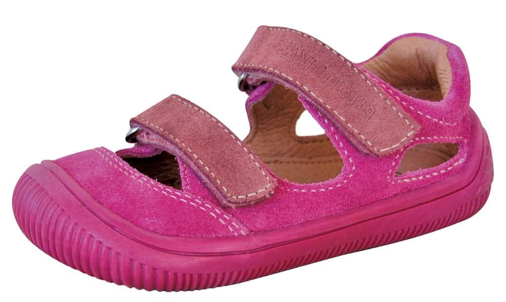 Protetika dívčí barefoot sandály Berg pink 20 růžová