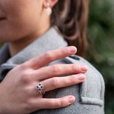 Hot Diamonds Bicolor stříbrný čtyřlístkový prsten s diamantem Lucky in Love DR216 (Obvod 54 mm)