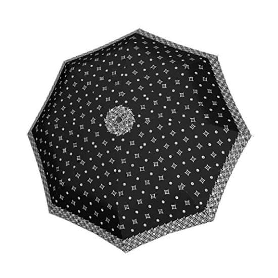 Doppler Dámský skládací deštník Black&white 7441465BW04