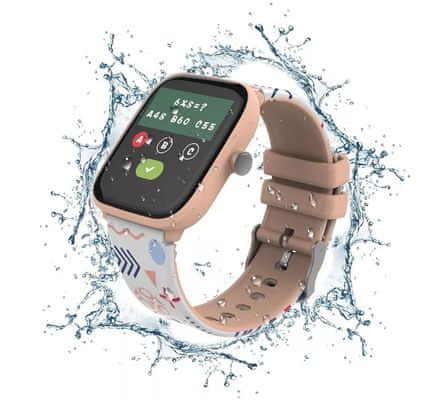 Chytré hodinky Vivax Smart watch LifeFit HERO kids hodinky pro děti dotykový barevný displej nastavitelný vzhled ciferníku notifikace z telefonu monitorování srdečního tepu, měření tělesné teploty, monitoring spánku a fyzických aktivit hry se vzdělávacím obsahem sportovní režimy IP68 voděodolné prachuvzdorné silikonový pásek hravý design