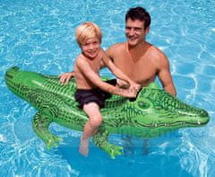 Intex Plovoucí krokodýl Intex 58546 nafukovací zelený 168x86 cm