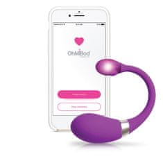 OhMiBod OhMiBod Esca2 Powered by KIIROO, fialové mobilem ovládané vibrační vajíčko s Bluetooth