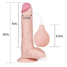 Lovetoy LoveToy Squirt Extreme Dildo 10" (25 cm), realistické stříkající dildo