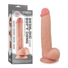 Lovetoy LoveToy Skinlike Soft Cock 8,5" (21 cm), realistické dildo s přísavkou
