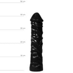All Black All Black Realistic XXL Dildo 32 cm, obrovské dildo s žilkami, průměr 7 cm
