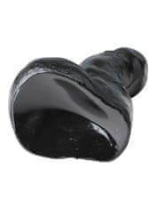 All Black All Black Dildo 17 cm, masivní realistické dildo s průměrem 6 cm