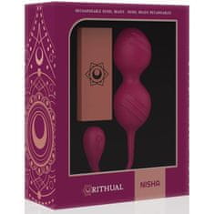 Ritual Vibrační kuličky Rithual Nisha Orchid 33mm 75g nabíjecí