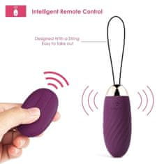 svakom SVAKOM Elva Remote-Controlled Smart Vibrating egg Violet, fialové vibrační vajíčko s dálkovým ovládáním 8 x 3,2 cm