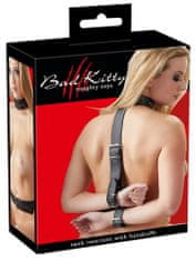 Bad Kitty Bad Kitty Neck Restraint with Handcuffs - pouta k připevnění ke krku a bříšku