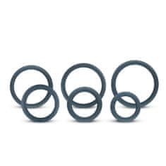 Boners Boners 6-Piece Cock Ring Set, premium sada 6 erekčních kroužků