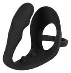 Black Velvets Black Velvets Ring & Plug - silikonový masér prostaty 9 cm s kroužkem na penis