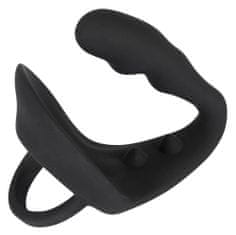 Black Velvets Black Velvets Ring & Plug - silikonový masér prostaty 9 cm s kroužkem na penis