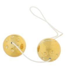 Seven Creations Gold Metal Balls, venušiny kuličky v metalické barvě 3,5 cm