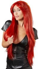 Cottelli Collection Cottelli Wig Long Straight Red, červená paruka s rovnými vlasy 80 cm