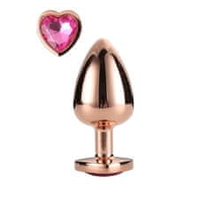 Dreamtoys Gleaming Love Plug (Rose Gold / Small)