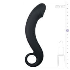 Easytoys EasyToys Silicone Curved Dong (17,5 cm) černé prohnuté dildo
