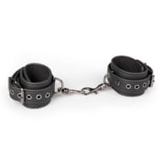 Easytoys Easytoys Fetish Collection Black Leather Ankle Cuffs černá kožená pouta na kotníky