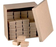 EFCO Kartonové krabičky v sadě 51ks čtvercové, na decoupage