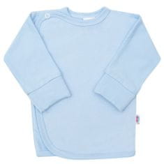 NEW BABY Kojenecká košilka s bočním zapínáním světle modrá, 68 (4-6m)