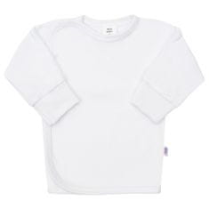 NEW BABY Kojenecká košilka s bočním zapínáním bílá, 62 (3-6m)