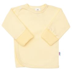 NEW BABY Kojenecká košilka s bočním zapínáním žlutá, 50