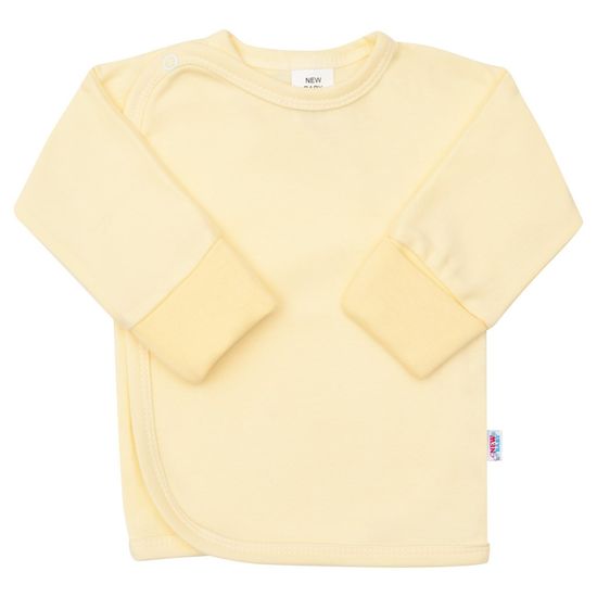 NEW BABY Kojenecká košilka s bočním zapínáním žlutá, 50