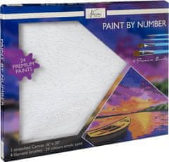 Grafix Malování podle čísel na plátno - Výhled na jezero 40x51 cm