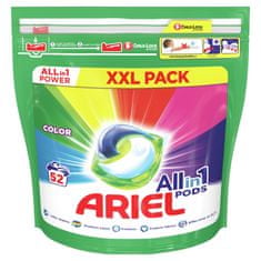 Ariel All-In-1 PODs Color Kapsle Na Praní, 52 Praní