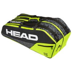 Head Tenis taška na rakety HEAD Core 6R Combi Black/Neon Yellow