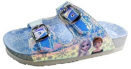 Disney dívčí pantofle Frozen D4310164S 30 stříbrná