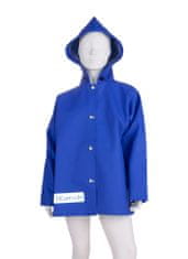 3Kamido Dětská bunda do deště, tmavomodrý, nepromokavá a větruodolná, vhodná pro dětské brodící kalhoty 86 - 158 EU, 128