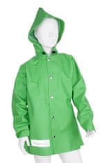 3Kamido Dětská bunda do deště zelená, nepromokavá a větruodolná, vhodná pro dětské brodící kalhoty 86 - 146 EU, 128