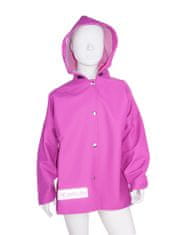 3Kamido Dětská bunda do deště, růžový, nepromokavá a větruodolná, vhodná pro dětské brodící kalhoty 86 - 146 EU, 104